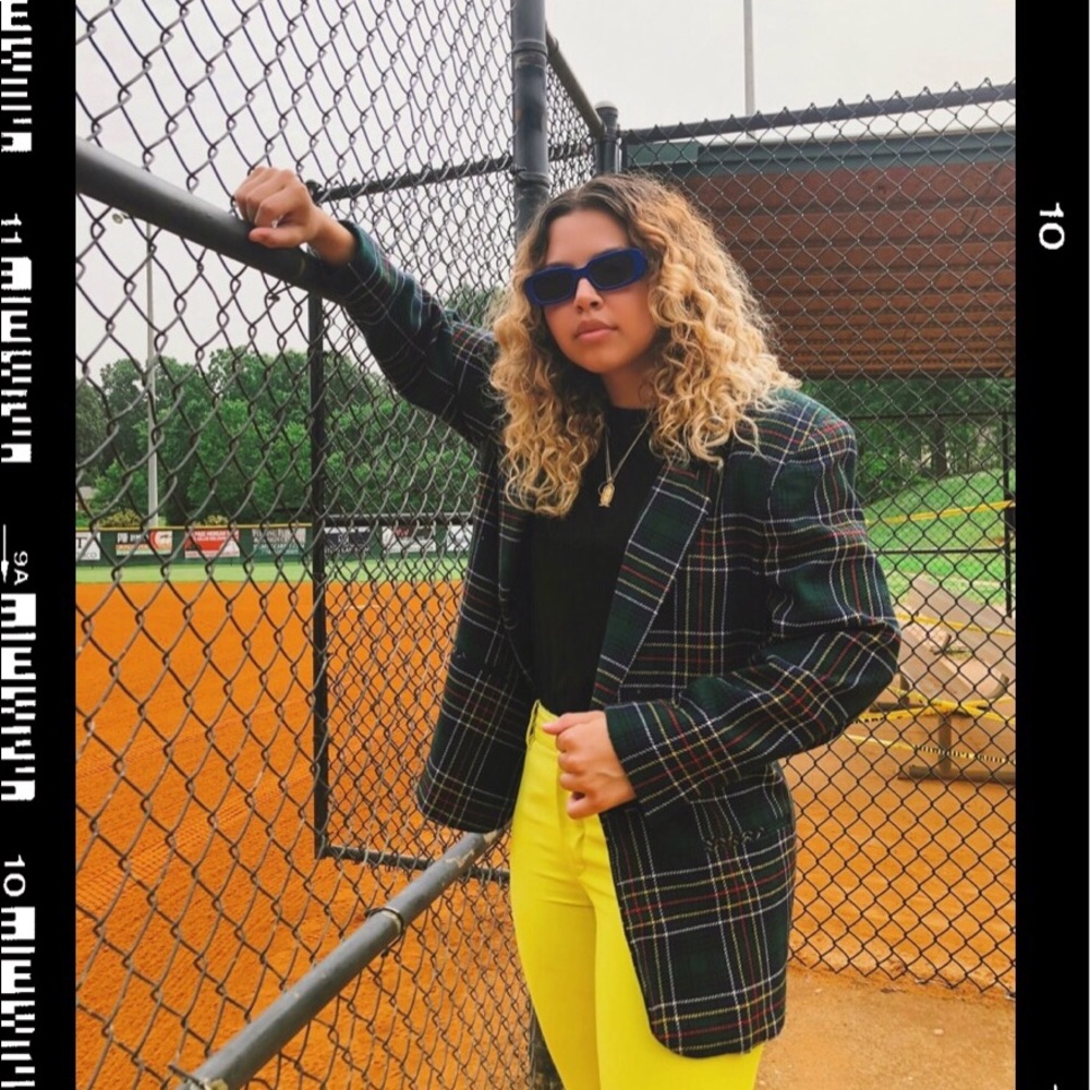 SOLD ⚾️⚡️ 80s PLAID BLAZER ⁣
⁣